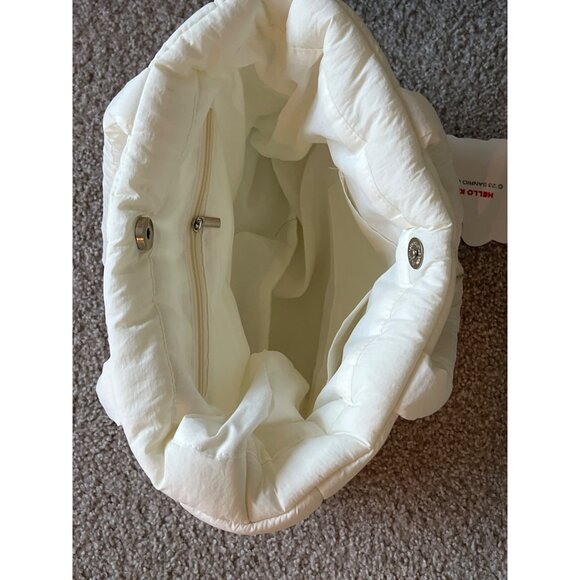 Hello Kitty Quilted Tote Bag White With Red Bow Design Cute & Spacious For Every - Picture 7 of 8